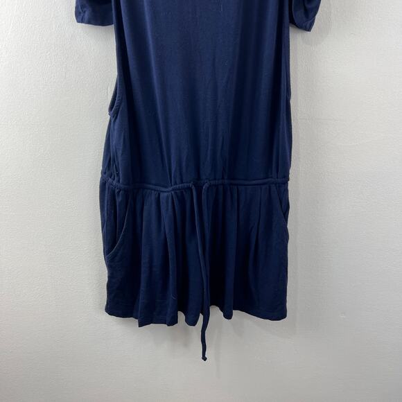 FEEL THE PIECE by TERRE JACOBS Navy Blue Short Sleeve Cold Shoulder Romper XS/S - Picture 3 of 6